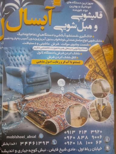 عکس قالیشویی مبلشویی آبسال