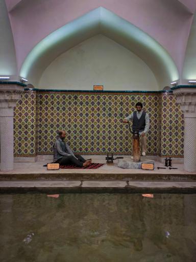 عکس حمام موزه سیم و زر کرمان 