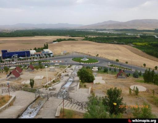 عکس آبشار مصنوعی پارک جنگلی داغلار باغی