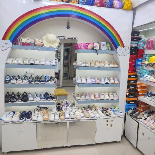 عکس کیف و کفش بچگانه رنگین کمون