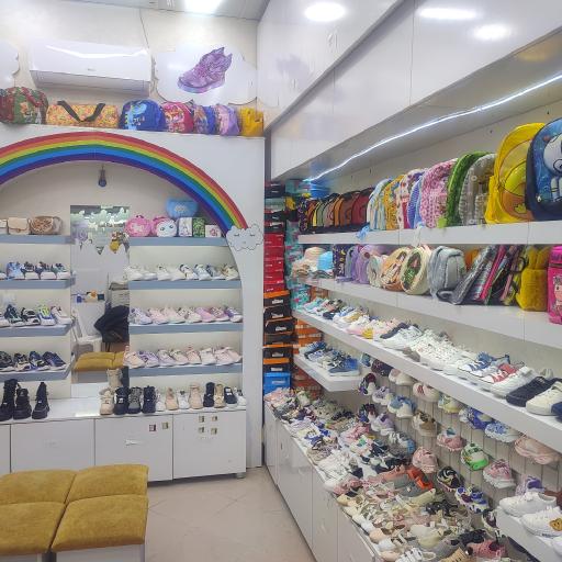 عکس کیف و کفش بچگانه رنگین کمون