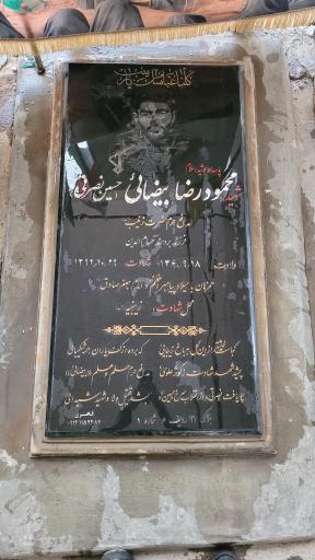 عکس مزار شهید محمودرضا بیضایی