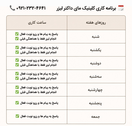 عکس مرکز لیزر رشت | کلینیک لیزر مای داکتر لیزر