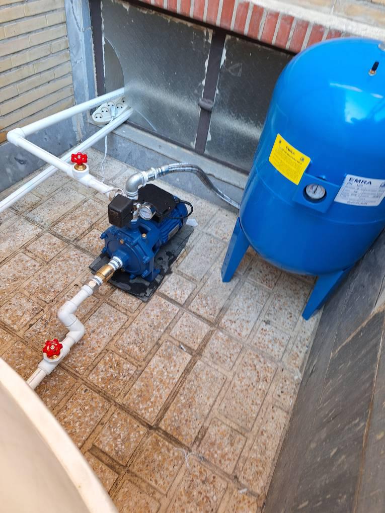 عکس تاسیسات پمپ و منبع