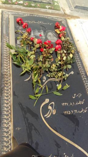 عکس مزار منیره مختاری