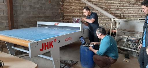 عکس کارگاه ماشین آلات صنعت چرم JHK