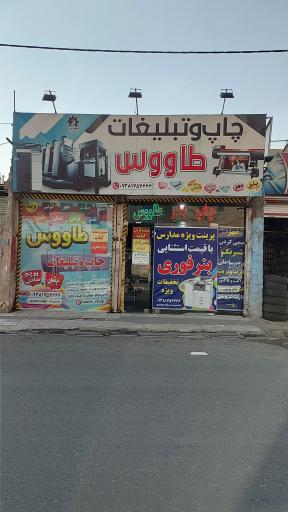 عکس چاپ و تبلیغات طاووس