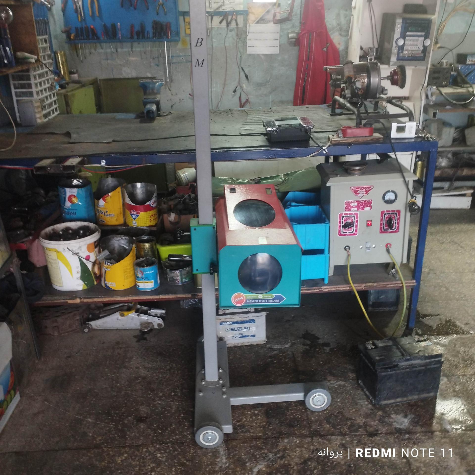 عکس باطری سازی و برق خودرو مسلم