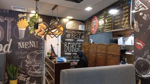 عکس دود برگر زغالی