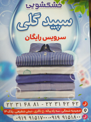 عکس خشکشویی سپید گلی