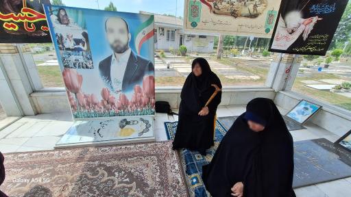 عکس مزار شهید مدافع حرم حبیب روحی چوکامی