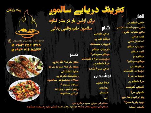 عکس کترینگ دریایی سالمون