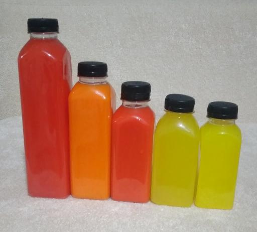 عکس تولید بطری های پلاستیکی آبمیوه و نوشیدنی 