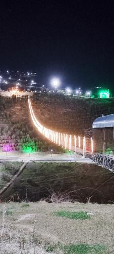 عکس پل معلق آبیدر