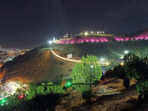 عکس پل معلق آبیدر