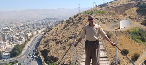 عکس پل معلق آبیدر