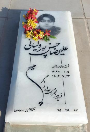 عکس مزار علیرضا حسن پور ولیانی