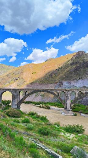عکس پل راه آهن قافلانکوه
