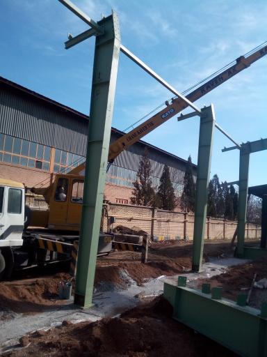 عکس کارگاه تولیدی و صنعتی براتی ساخت جرثقیل سقفی وسوله 