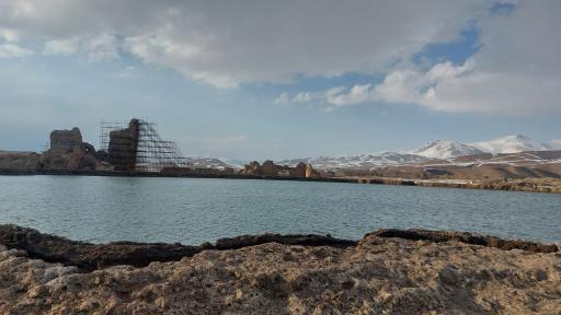 عکس دریاچه گنج (سراب تخت سلیمان)