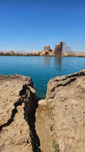 عکس دریاچه گنج (سراب تخت سلیمان)