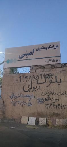 عکس موزائیک و سنگ بری  امینی