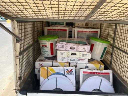 عکس بازرگانی عابدینی فروشگاه نوار پی وی سی چسب و قرنیز