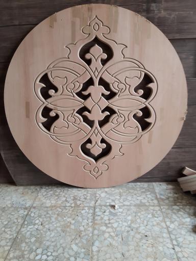 عکس خدمات سی ان سی چوب کتیبه رهنان