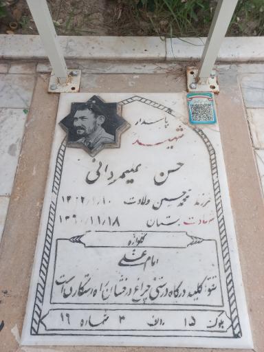 عکس سردار شهید حسن علیمردانی (سردار گمنام)