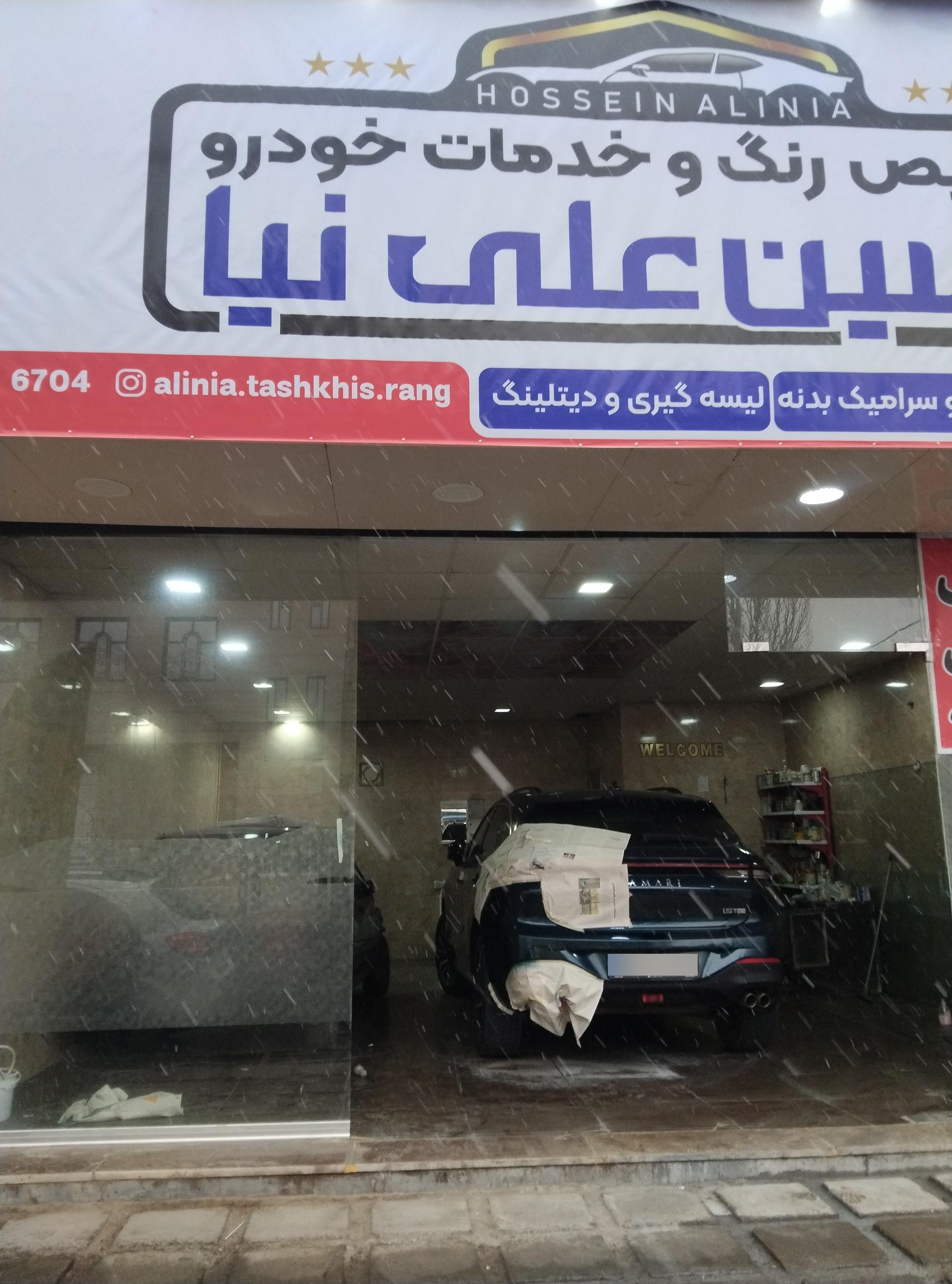 عکس نقاشی و تشخیص رنگ خودرو علی نیا