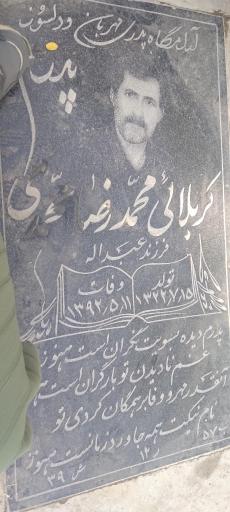 عکس مزار محمدرضا محمدی