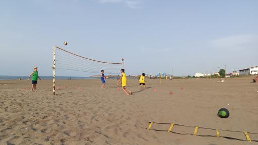 عکس زمین والیبال ساحلی آکادمی پیشگامان