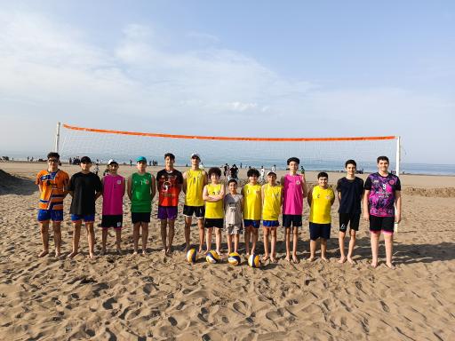 عکس زمین والیبال ساحلی آکادمی پیشگامان