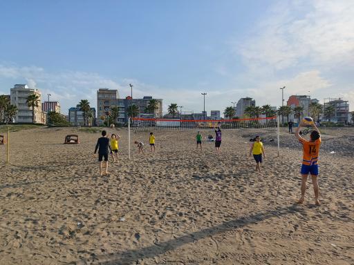 عکس زمین والیبال ساحلی آکادمی پیشگامان