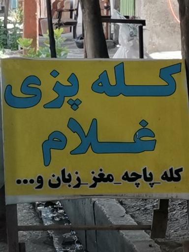 عکس کله پزی غلام 