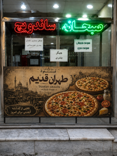 عکس فست فود طهران قدیم