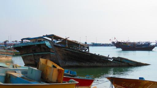 عکس اسکله صیادی عسلویه