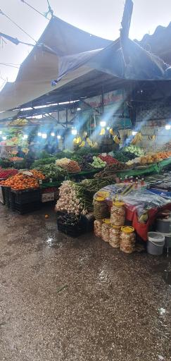 عکس بازار میوه و ماهی چالوس