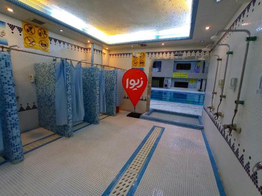 عکس استخر قصر آبی قم