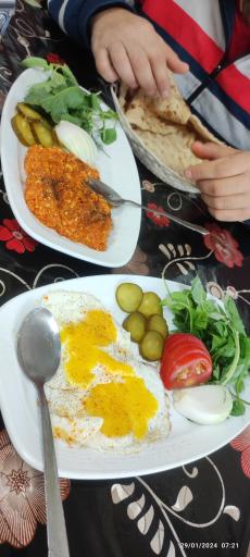 عکس ساندویچ صبحانه دایی علی 