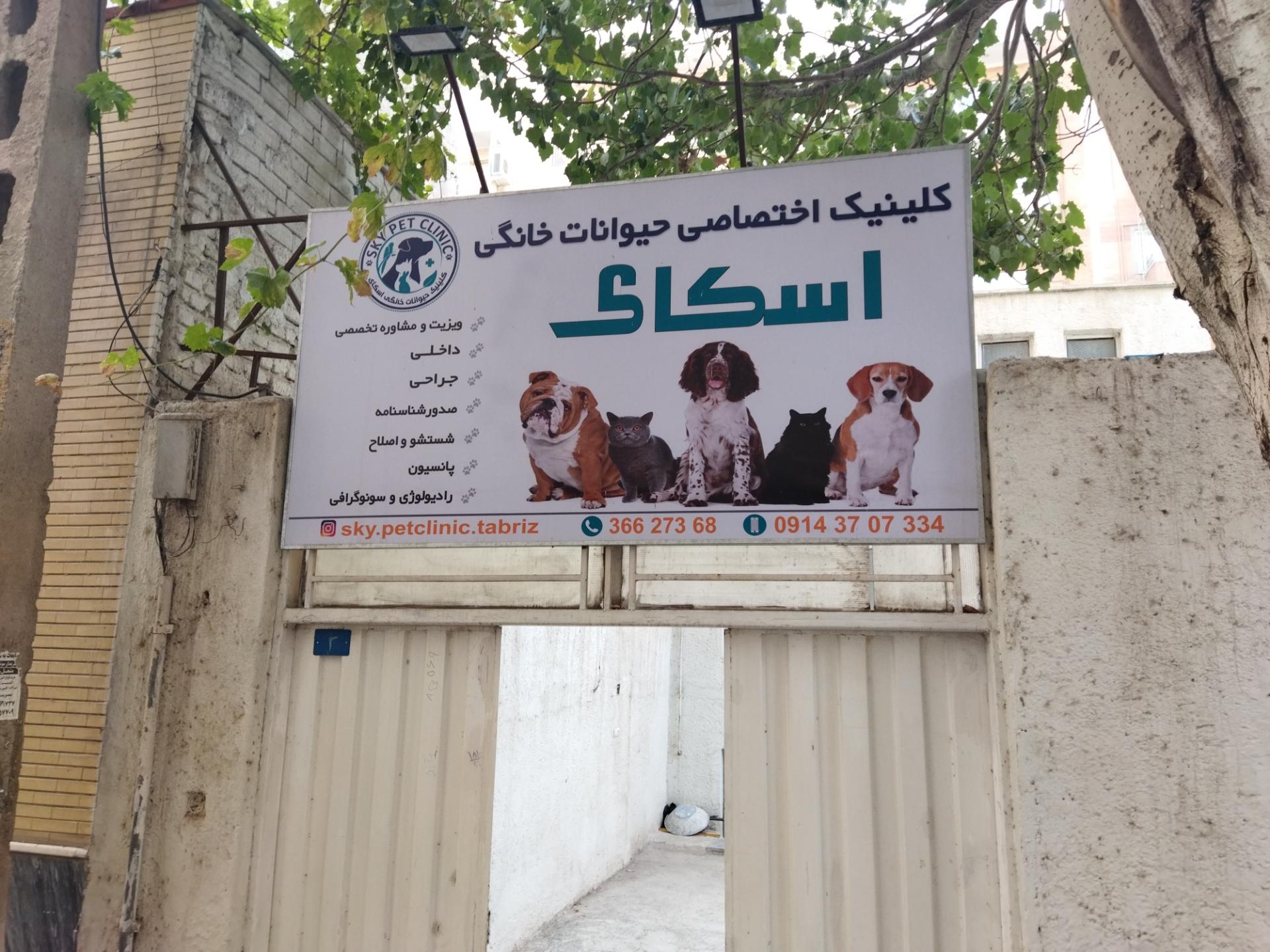 عکس کلینیک حیوانات خانگی و پت شاپ اسکای