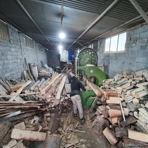 عکس کارگاه چوب بری بیدکی بجنورد