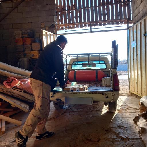 عکس کارگاه چوب بری بیدکی بجنورد