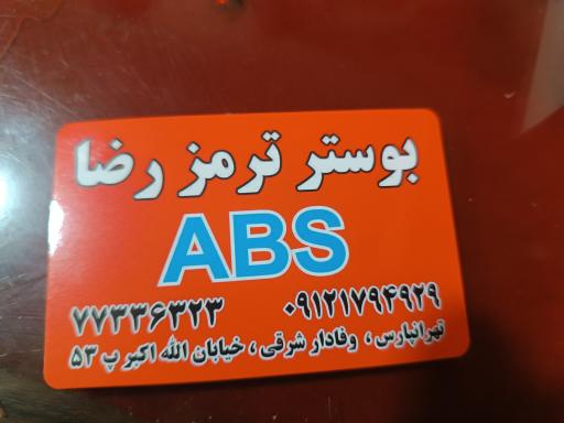 عکس بوستر سازی رضا