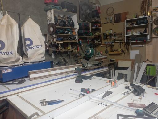 عکس گارگاه نجاری و کابینت آشپزخانه 