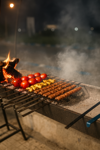 عکس چلوکبابی چنگال