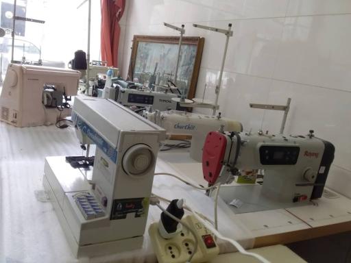 عکس تعمیر چرخ خیاطی رضا