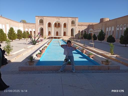 عکس خانه حاج آقا علی رفسنجان (بزرگترین خانه خشتی جهان)