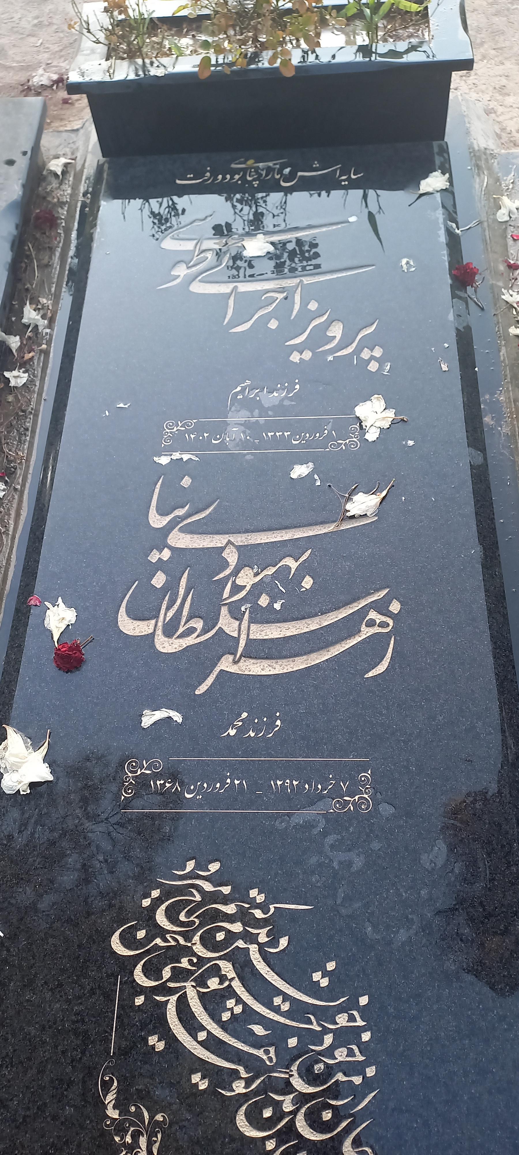 عکس مزار پرویز اجرائی طوسی