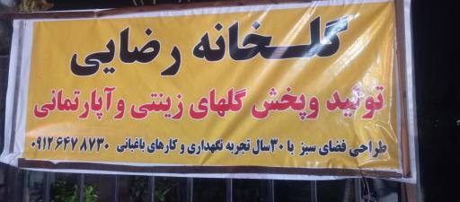 عکس گلخانه و گلفروشی رضایی 